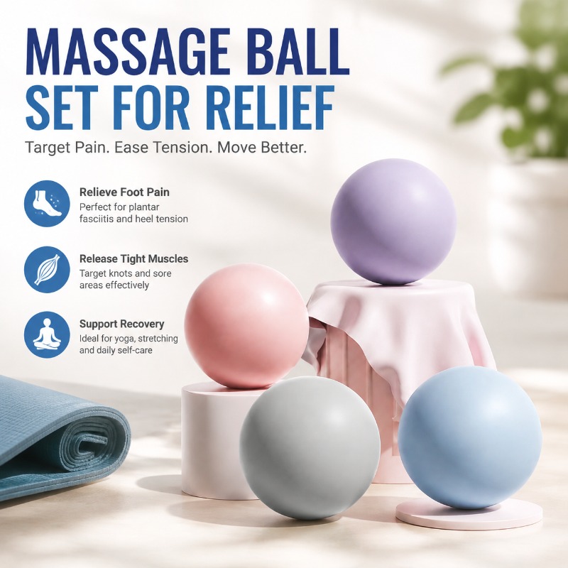 Pilates Yoga Ball - Siliconen Fitness Fascia Ball Solid Massage
