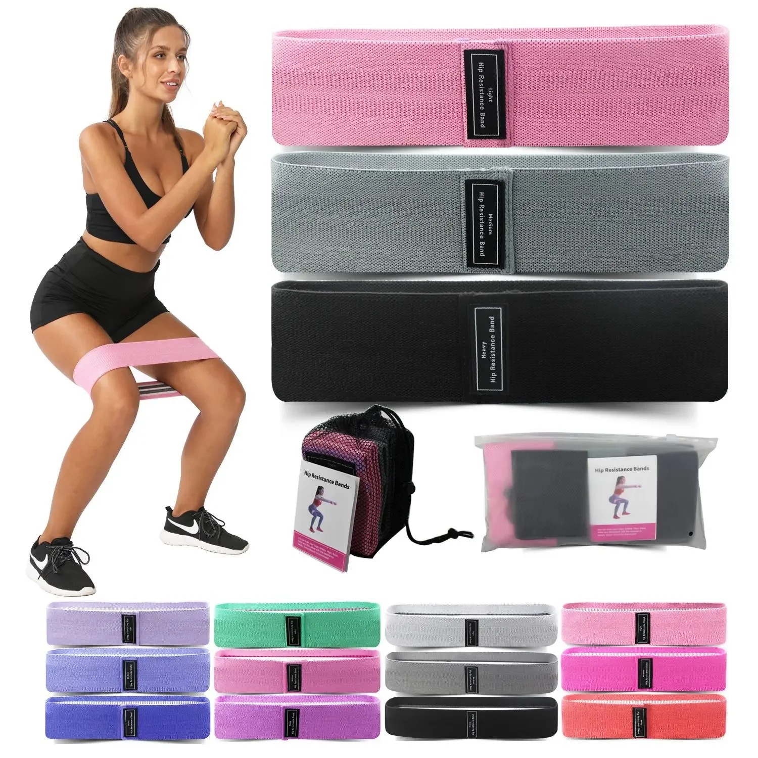 Pilates Yoga Circle - 1/2/3PCS Elastiekjes Fitness Weerstandsbanden Yoga Pilates