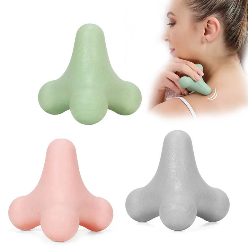 Pilates Yoga Ball - 4-hoekige fascia massagebal spierontspanningshulpmiddel voor nek,