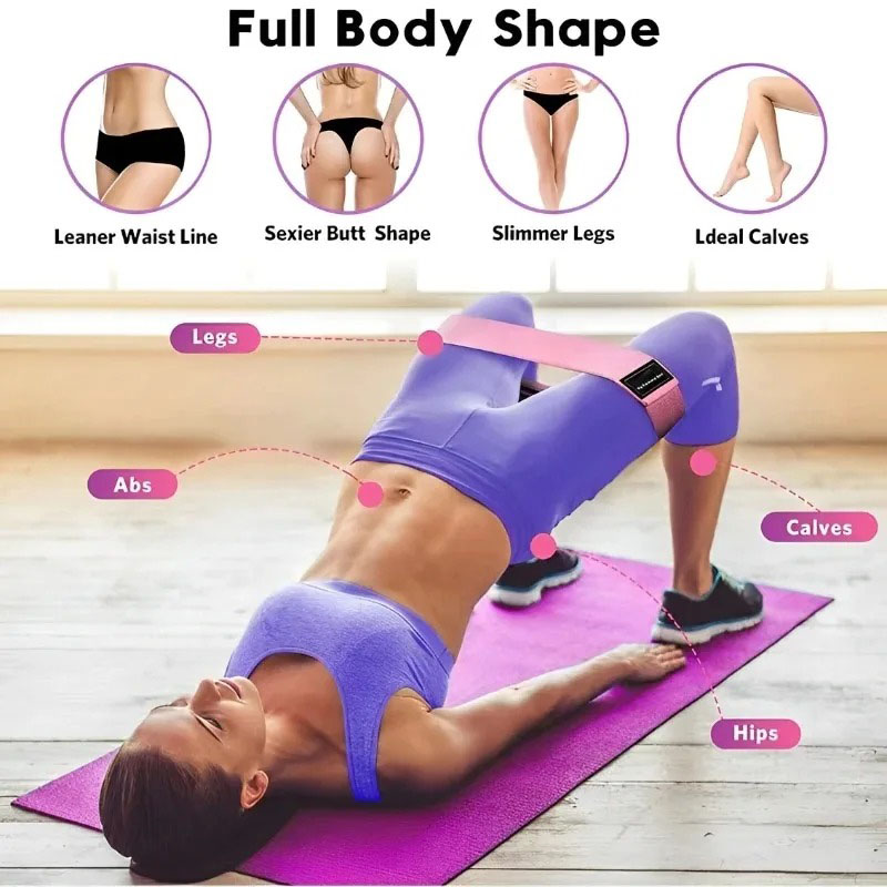 3 stuks stoffen weerstandsband - Pilates Yoga Circle recensie en prijs